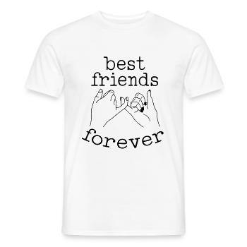 best friends - Männer T-Shirt - Weiß - Vorne - AI Model Male 178 dark (178cm)
