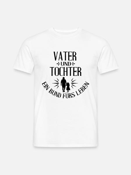 Vater und Tochter Geschenk - Männer T-Shirt - Weiß