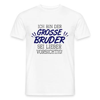 großer Bruder - Männer T-Shirt - Weiß - Vorne - AI Model Male 178 dark (178cm)