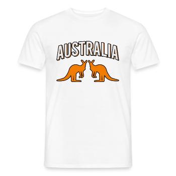 Australie - T-shirt homme - blanc - Devant - AI Model Male 178 dark (178cm)