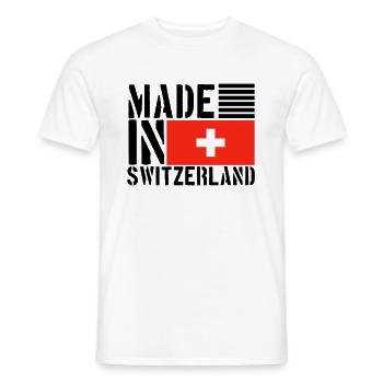 Suisse Swiss Funny Saying - T-shirt homme - blanc - Devant - AI Model Male 178 dark (178cm)