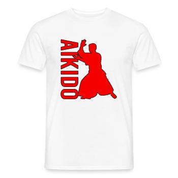 Aïkido - T-shirt homme - blanc - Devant - AI Model Male 178 dark (178cm)