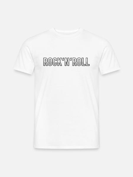 Rock n Roll - Männer T-Shirt - Weiß
