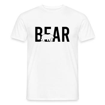 Ours ours - T-shirt homme - blanc - Devant - AI Model Male 178 dark (178cm)