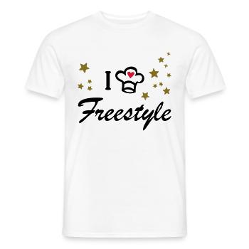 Frei Schnauze gesundes Essen kochen Koch Köchin - Männer T-Shirt - Weiß - Vorne - AI Model Male 178 dark (178cm)