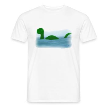 Das Loch Nessie Monster - Männer T-Shirt - Weiß - Vorne - AI Model Male 178 dark (178cm)