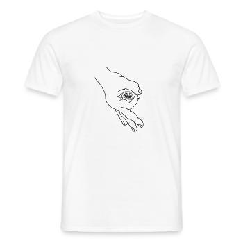 Reingeschaut Reingeguckt Retro Meme - Männer T-Shirt - Weiß - Vorne - AI Model Male 178 dark (178cm)