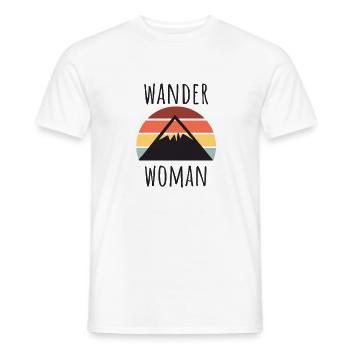 Wandern Wanderwoman - Männer T-Shirt - Weiß - Vorne - AI Model Male 178 dark (178cm)