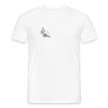 Schmetterling Insekt Schmetterlinge - Männer T-Shirt - Weiß - Vorne - AI Model Male 178 dark (178cm)