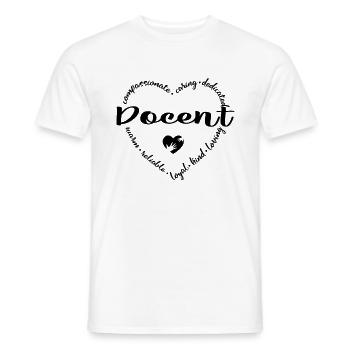 Docent - T-shirt homme - blanc - Devant - AI Model Male 178 dark (178cm)