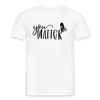 You Matter Schmetterling Ptbs Bipolare psychische Gesundheit - Männer T-Shirt - Weiß - Vorne - AI Model Male 178 dark (178cm)
