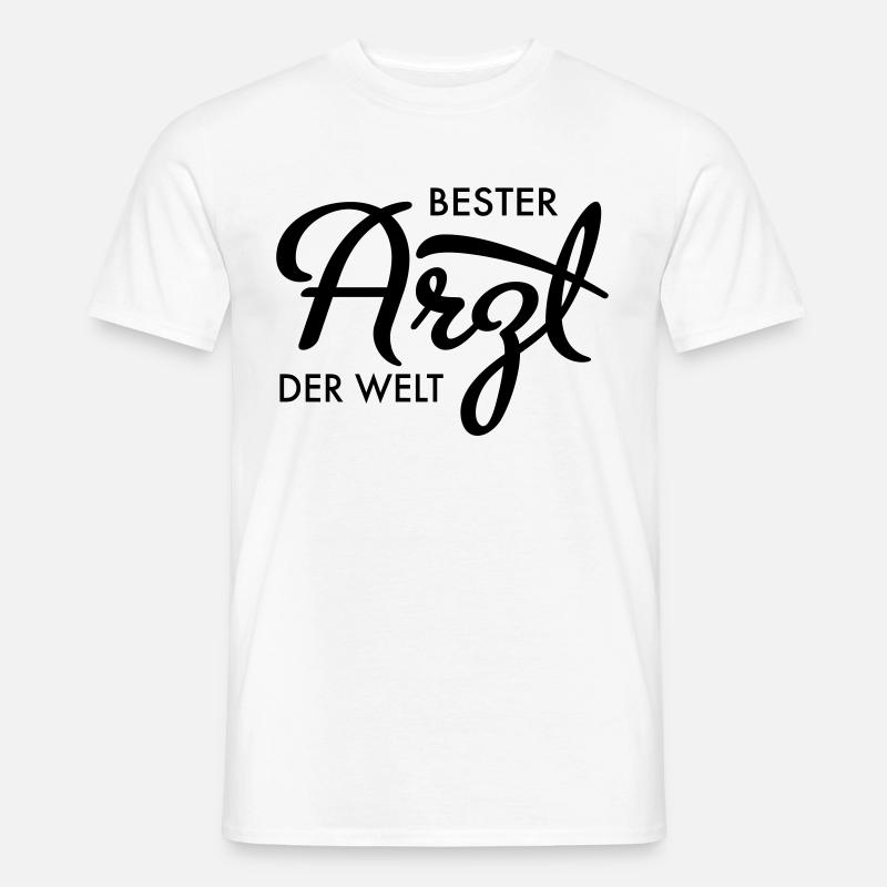 Bester Arzt der Welt - Männer T-Shirt - Weiß