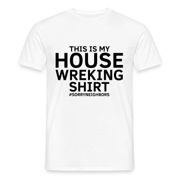 Hausabriss und Renovierungs Design - Männer T-Shirt - Weiß - Vorne - AI Model Male 178 dark (178cm)