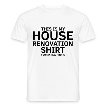 Conception de démolition de maisons et rénovation de maisons - T-shirt homme - blanc - Devant - AI Model Male 178 dark (178cm)