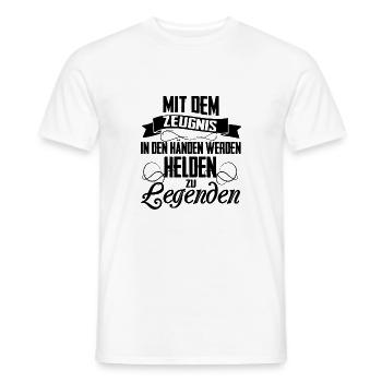 Graduation - Men's T-Shirt - white - Front - AI Model Male 178 dark (178cm)