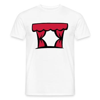 Theater - Bühne - Schauspieler - Männer T-Shirt - Weiß - Vorne - AI Model Male 178 dark (178cm)