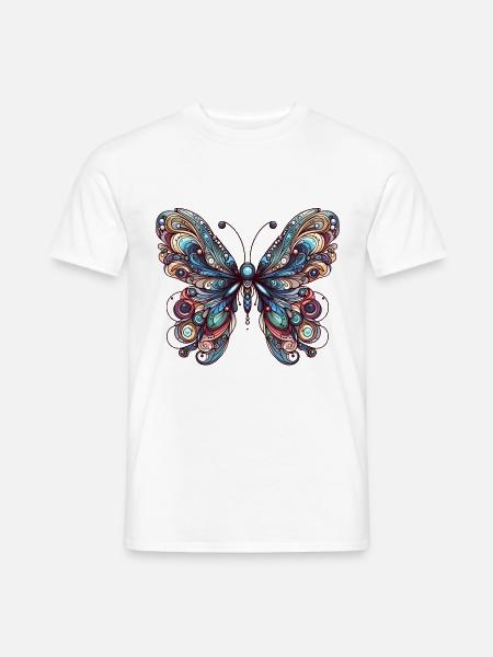 Scary butterfly with skull - Men's T-Shirt - 