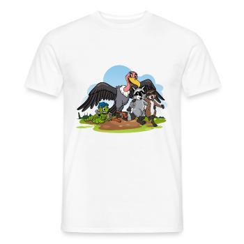 Stolzer Katzen Papa - Männer T-Shirt - Weiß - Vorne - AI Model Male 178 dark (178cm)