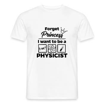 Physiker statt Prinzessin - Männer T-Shirt - Weiß - Vorne - AI Model Male 178 dark (178cm)