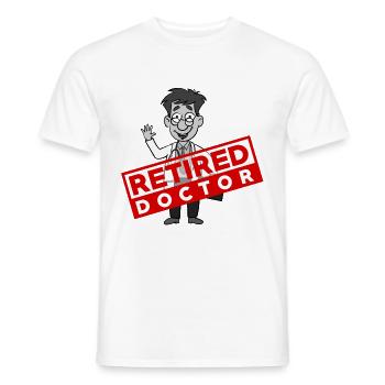 Médecin et infirmier - à la retraite - T-shirt homme - blanc - Devant - AI Model Male 178 dark (178cm)