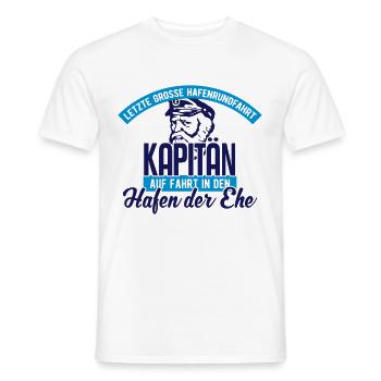 Junggesellenabschied Team Kapitän - Männer T-Shirt - Weiß - Vorne - AI Model Male 178 dark (178cm)