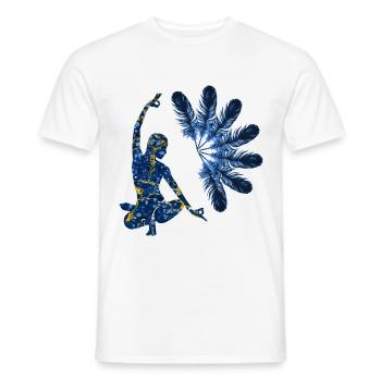 yoga 22 e 272 - Männer T-Shirt - Weiß - Vorne - AI Model Male 178 dark (178cm)