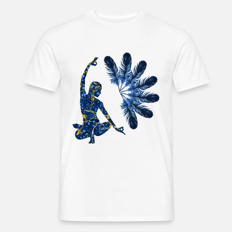 yoga 22 e 272 - Männer T-Shirt - Weiß