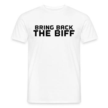 Bring Back The Biff - Men's T-Shirt - white - Front - AI Model Male 178 dark (178cm)