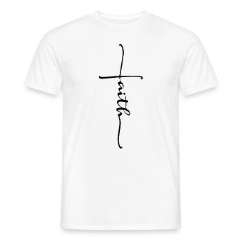 Foi Bible Citer Bon Jésus Christ Amour Religion - T-shirt homme - blanc - Devant - AI Model Male 178 dark (178cm)
