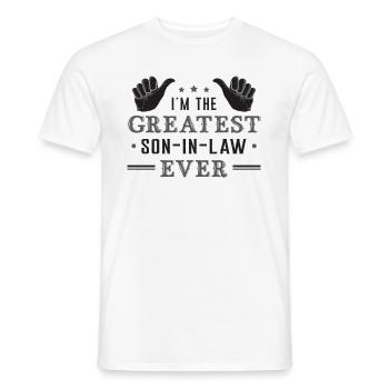 Dream son-in-law mother-in-law son gift - Men's T-Shirt - white - Front - AI Model Male 178 dark (178cm)
