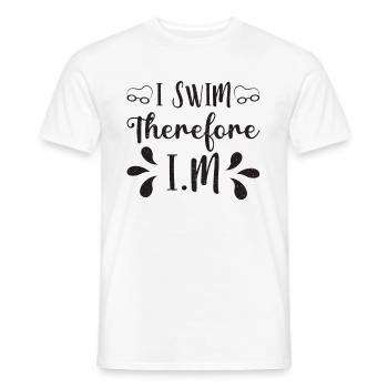 Schwimmen Schwimmer Schwimmerin Geschenkidee - Männer T-Shirt - Weiß - Vorne - AI Model Male 178 dark (178cm)
