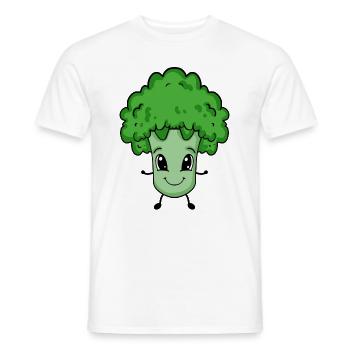 Niedlicher Baby Brokkoli - Männer T-Shirt - Weiß - Vorne - AI Model Male 178 dark (178cm)