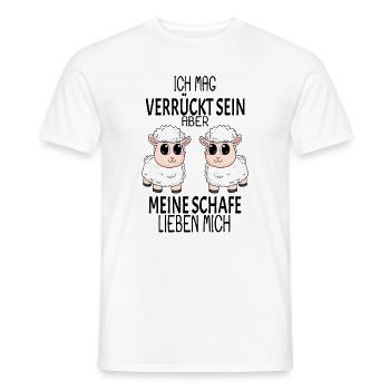 Schaf Schafe Spruch Geschenk - Männer T-Shirt - Weiß - Vorne - AI Model Male 178 dark (178cm)