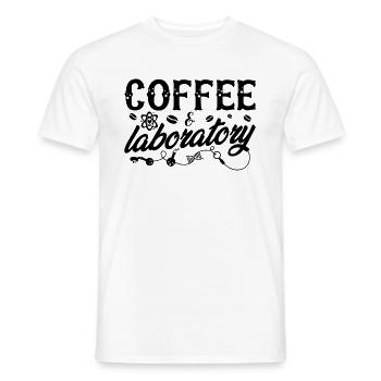 Laboratory Laboratory Technician Coffee Chemistry Gift Idea - Men's T-Shirt - white - Front - AI Model Male 178 dark (178cm)