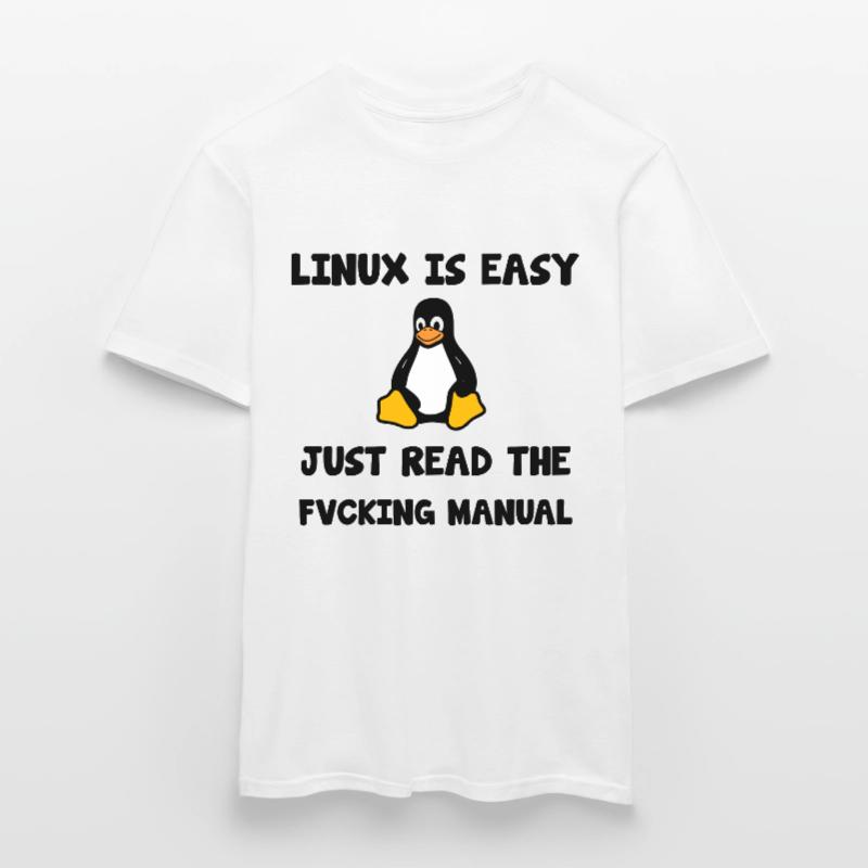 Linux Nerd Geek programmeur Hacker T-shirt homme