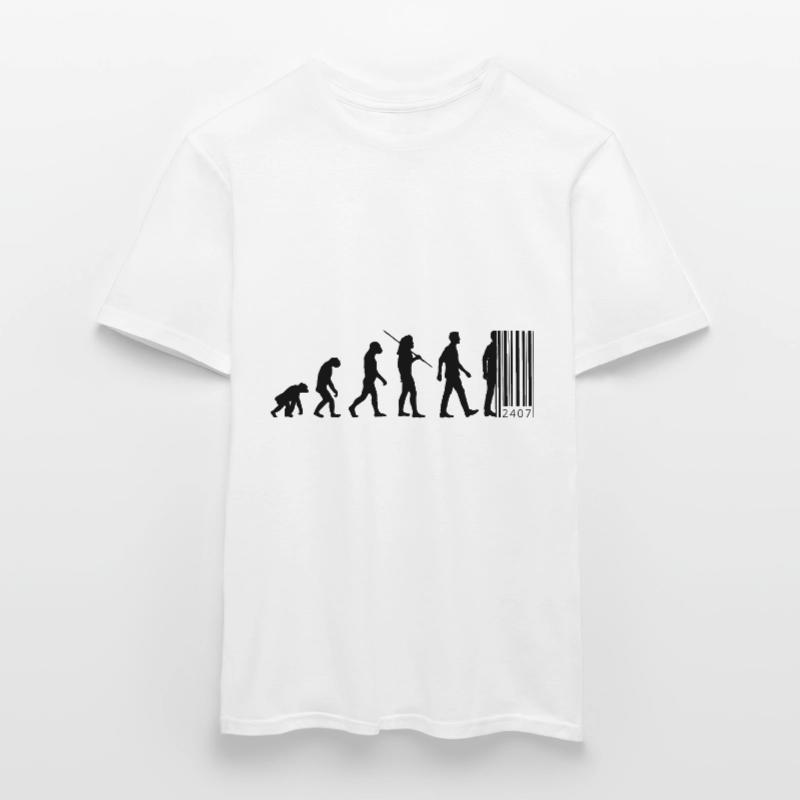 Evolution - barcode Men’s T-shirt