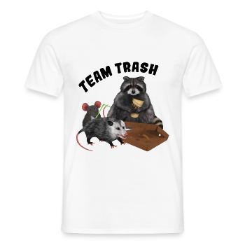 Racoon Opossum Mouse - Team Trash - Männer T-Shirt - Weiß - Vorne - AI Model Male 178 dark (178cm)