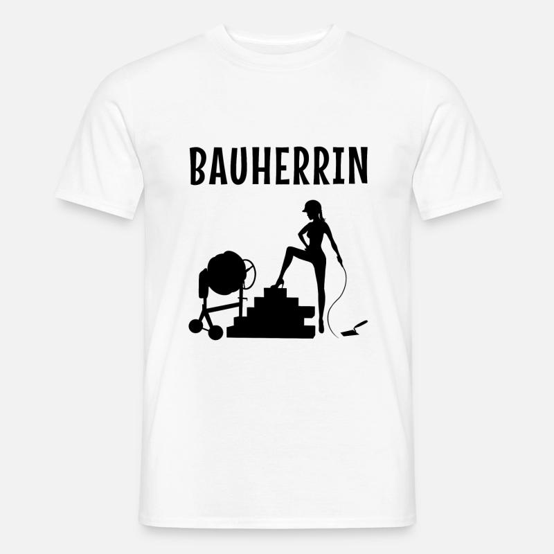 Bauherrin - Männer T-Shirt - Weiß