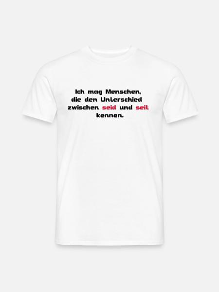 seid seit - Männer T-Shirt - Weiß