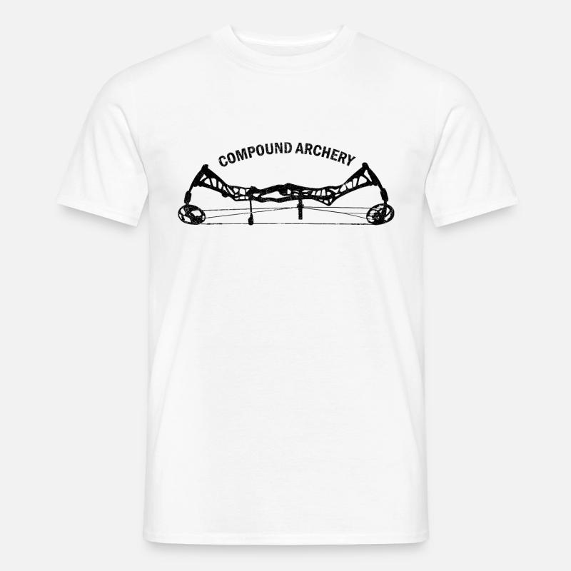 Compound black - Männer T-Shirt - Weiß