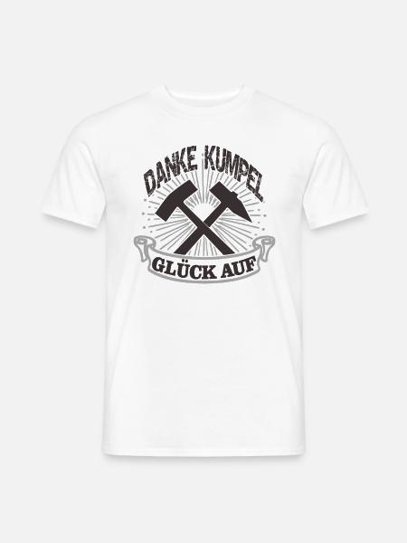 Danke Kumpel Glück auf - Männer T-Shirt - Weiß