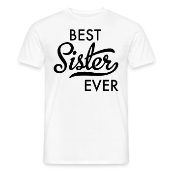 Beste Schwester - Männer T-Shirt - Weiß - Vorne - AI Model Male 178 dark (178cm)
