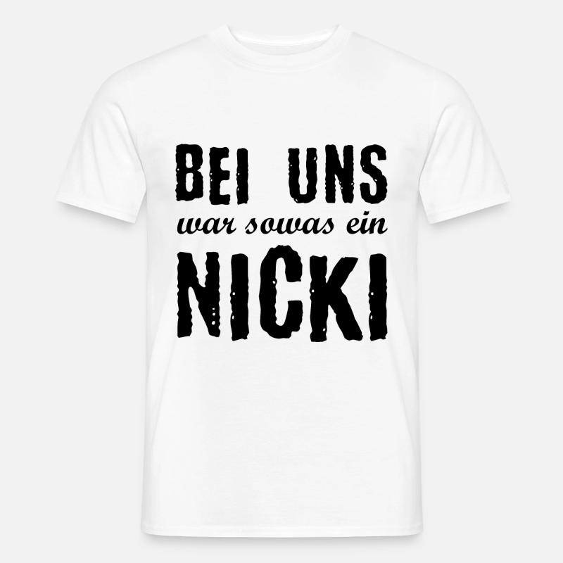 DDR Nicki Ostalgie Osten Geschenkidee - Männer T-Shirt - Weiß