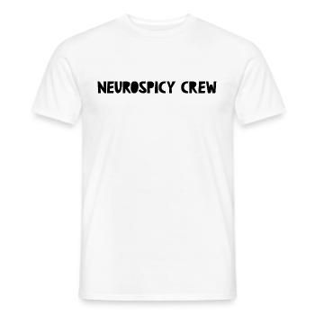 Neurospicy Schwarz - Männer T-Shirt - Weiß - Vorne - AI Model Male 178 dark (178cm)