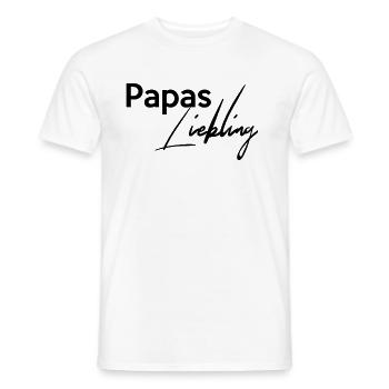 Papas Liebling Einzelkind Liebling Darling - Männer T-Shirt - Weiß - Vorne - AI Model Male 178 dark (178cm)