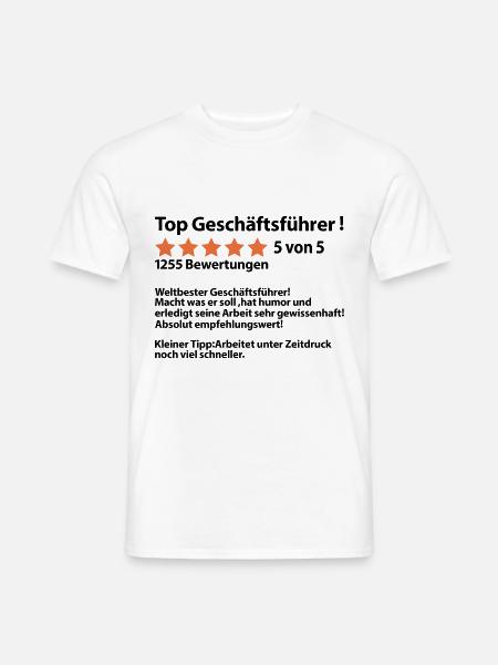 Verabschiedung Abschiedsgeschenk Geschäftsführer - Männer T-Shirt - Weiß