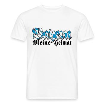 Bayern meine Heimat - Servus - Gruß aus Bayern - Männer T-Shirt - Weiß - Vorne - AI Model Male 178 dark (178cm)