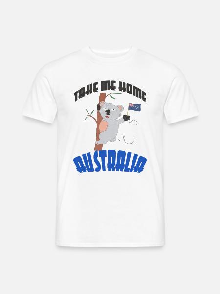 australia - Men's T-Shirt - white