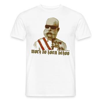 Kaiser Franz Bahöö - Männer T-Shirt - Weiß - Vorne - AI Model Male 178 dark (178cm)