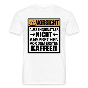 Aussendienstler Außendienstler Sprüche Lustig - Männer T-Shirt - Weiß - Vorne - AI Model Male 178 dark (178cm)